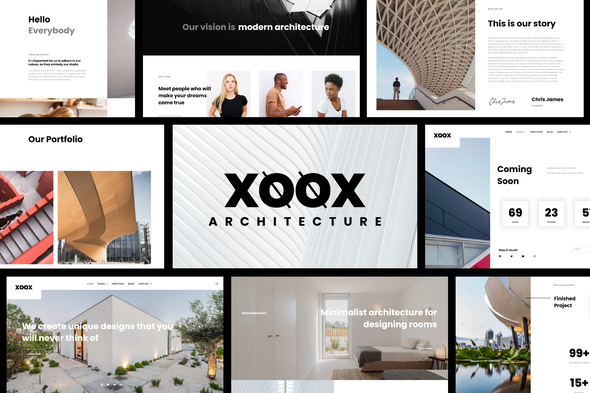 XOOX - Architekturagentur Elementor Template Kit
